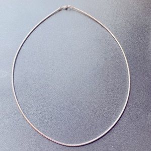 925 solid Sterling silver omega 18 inches long chain